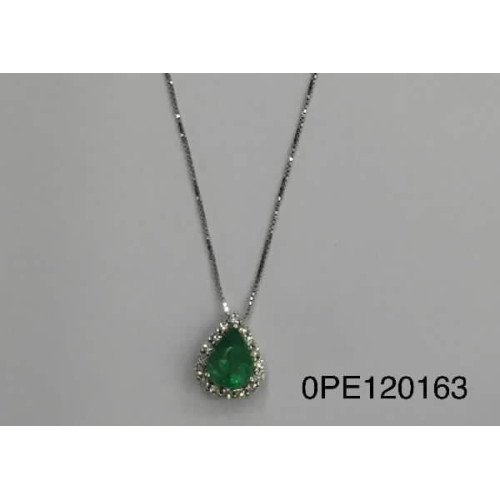 Gargantilla de Oro con Diamante Esmerald - 0,20-1,50KT