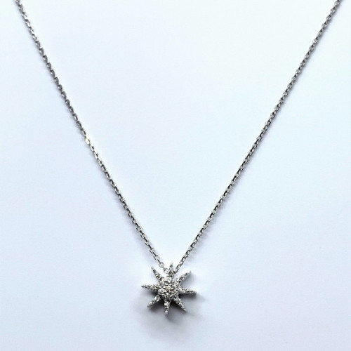 Gargantilla Estrella de Oro Diamante - 1-890584 0,07KT