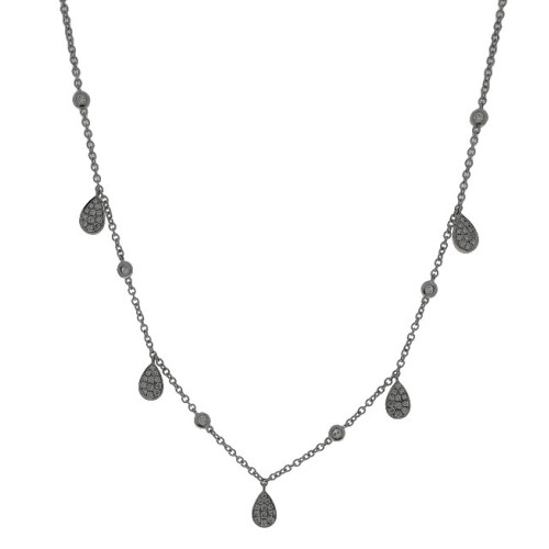 Gargantilla Gota Oro Blanco Diamante - S1884233 0,725PTS