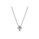 Cruz de Oro Blanco Diamante - FG-21-30324 0,05 PT
