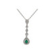 Pendiente Gota Oro Blanco Diamante Esmer - FG19-29738 0,20-0,13