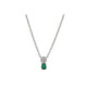 Pendiente Oval Roseta Oro Blanco Dmte Es - FG21-31047 0,06-0,16