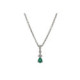 Pendiente Gota Oro Blanco Diamante Esmer - FG18-20784 0,06-0,16