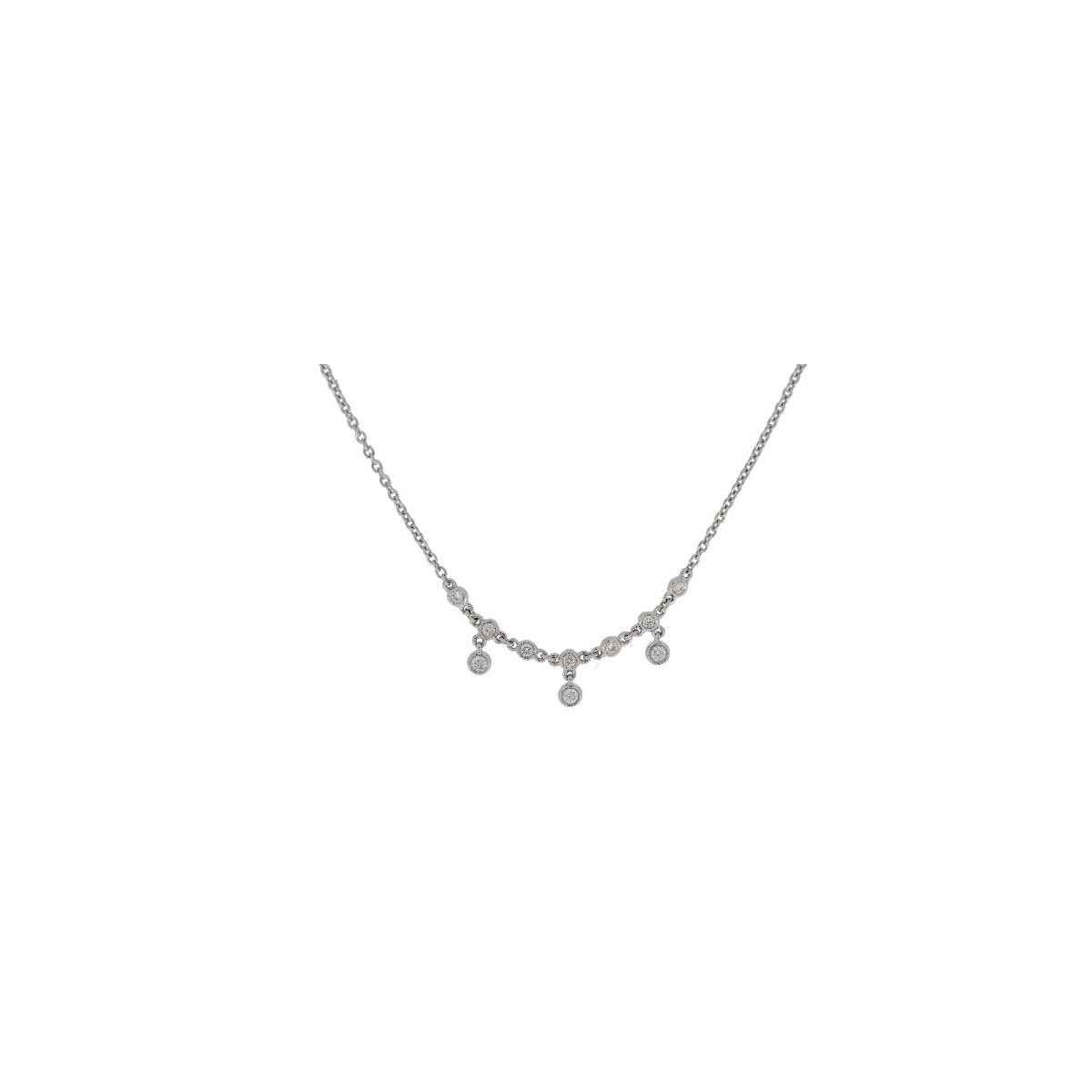 Gargantilla de Oro Banco Diamante - FG17-50787 0,13 PT