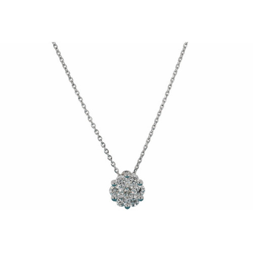 Pendiente Roseta Oro blanco Diamante - PD097115-118 ,07-,20