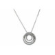 Pend. Triple Circulo Oro Blanco Diamante - PD096502-118 0,37