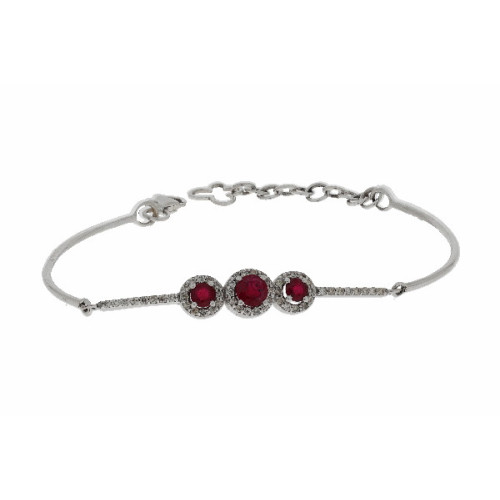 Pulsera Oro Diamante 0,28 Rubi 0,79 - 5,20 0,28 0,79