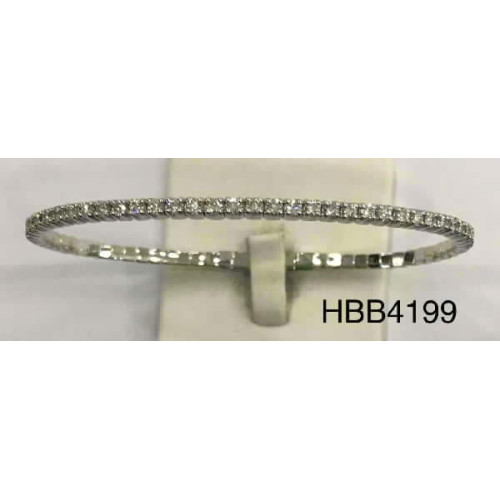Pulsera Cintillo Oro Blanco Diamante - HBB4199 1,41