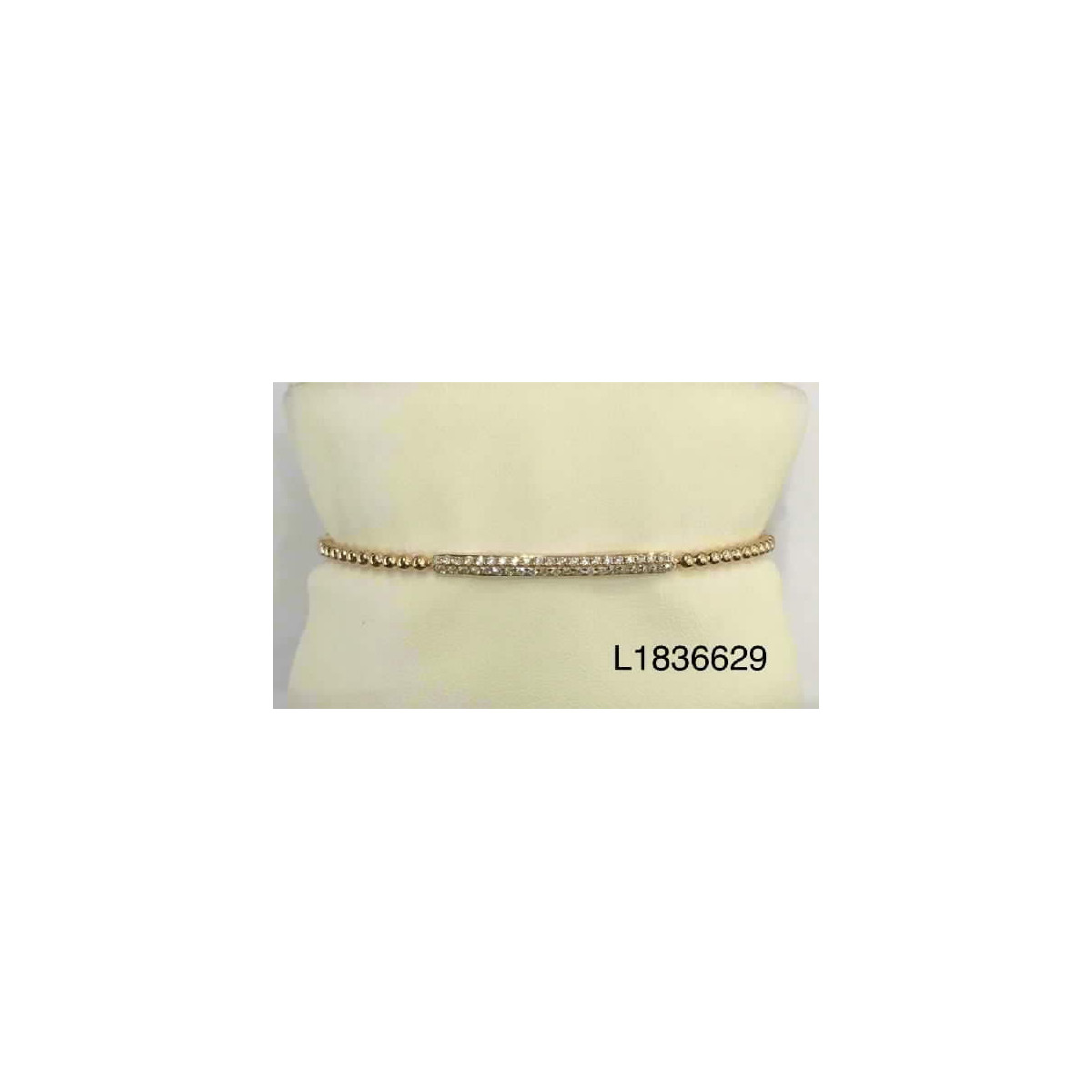 Pulsera Oro Rosa Diamante con Serapacion - L1836629 0,69