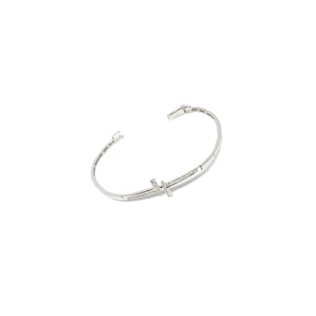 Pulsera de Oro Blanco - HBB4123 0,17CT