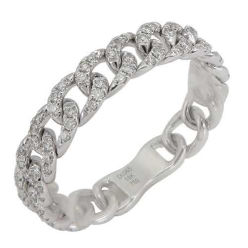 Anillo Cadena de Oro Blanco Diamante - DRL3661R01M18W 0,37