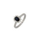 Anillo Roseta Oro Blco Diamante Z. Azul - L1929658 0,345-0,628