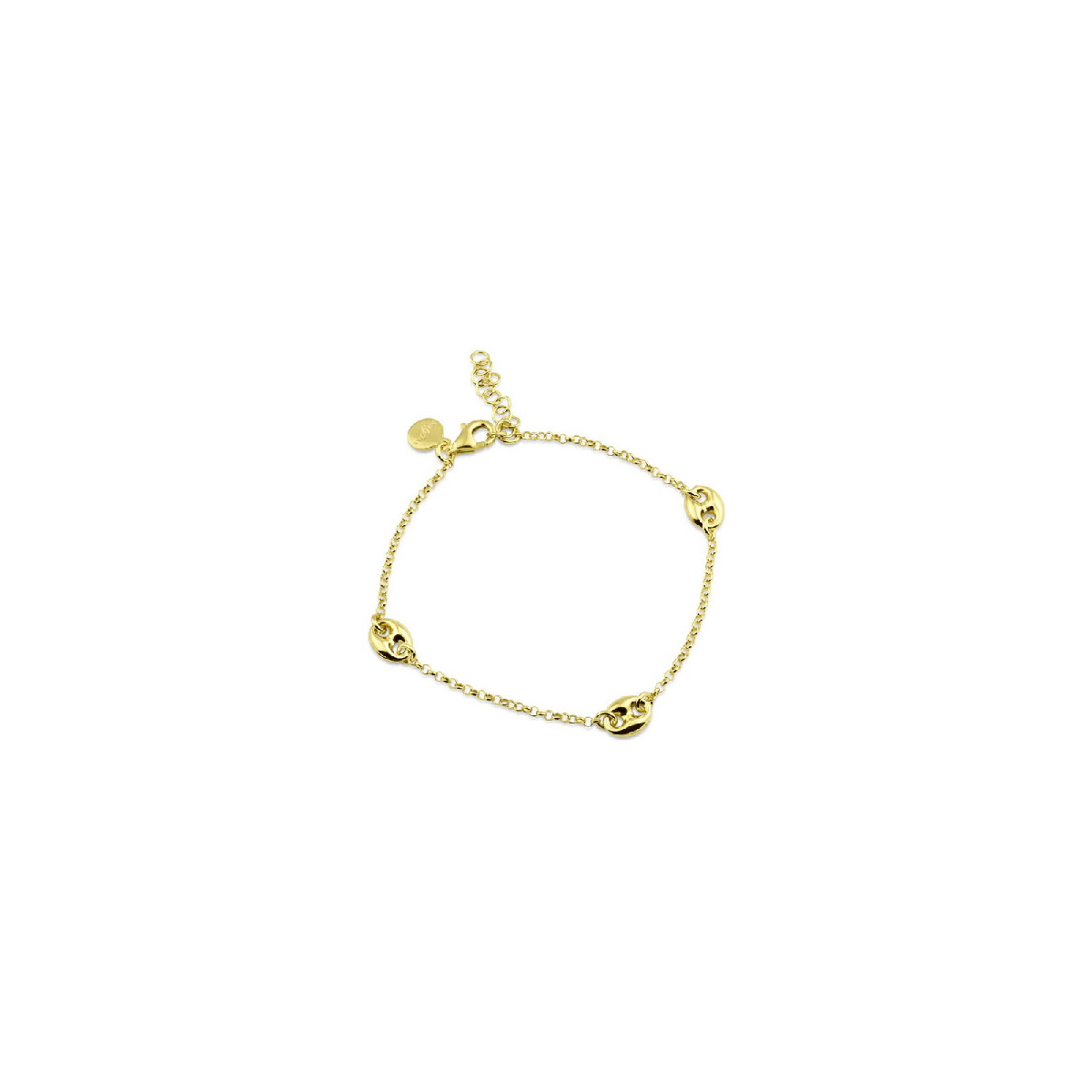 Pulsera De Plata Chapado En Oro Mariner 3 - ITB00328-GP