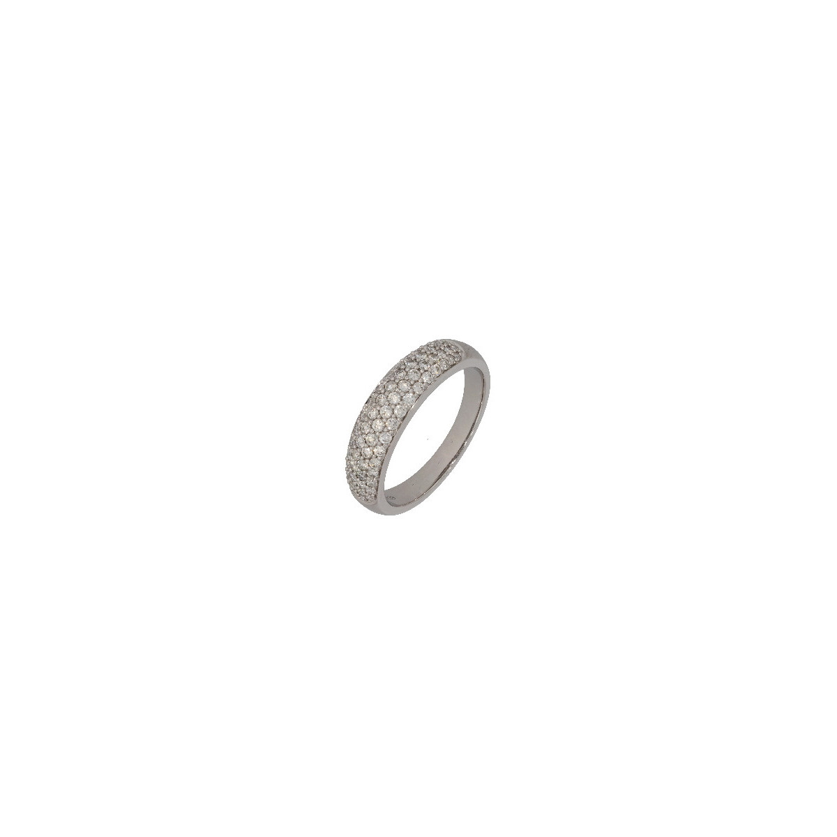 Cintillo Oro Blanco Diamante EngarsePave - L1911255 0,539 PT