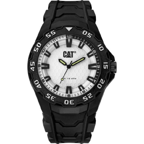 Reloj Caterpillar Caucho Negro Blanco - LH.110.21.221