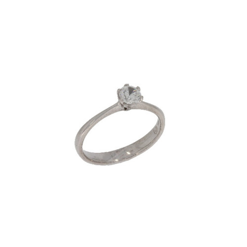 Anillo Solitario Oro Blanco con Circon - 2,60 +10$