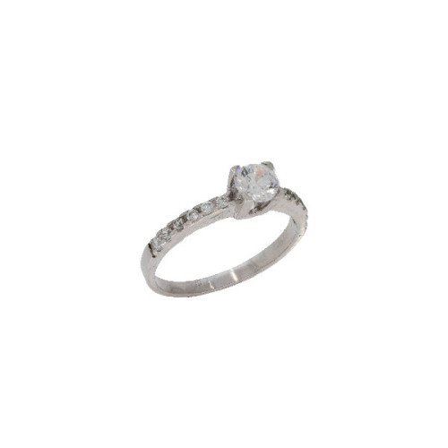 AnilloCintillo Soitario Oro BlancoCircon - 2,60 +10$