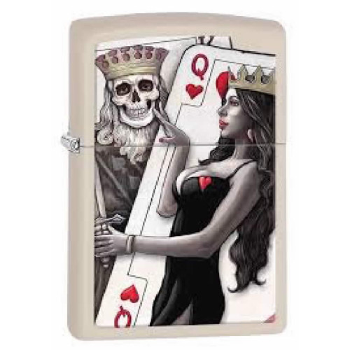 EncendedorZippoSkullKingQueenBeauty29393 - 29393