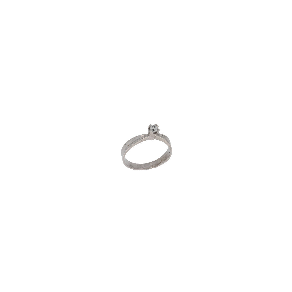 Anillo de Oro Blanco con Circon - 2,20 +10$