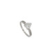 Anillo Cintillo Oro Blanco CirconCorazon - 2,30 +10$
