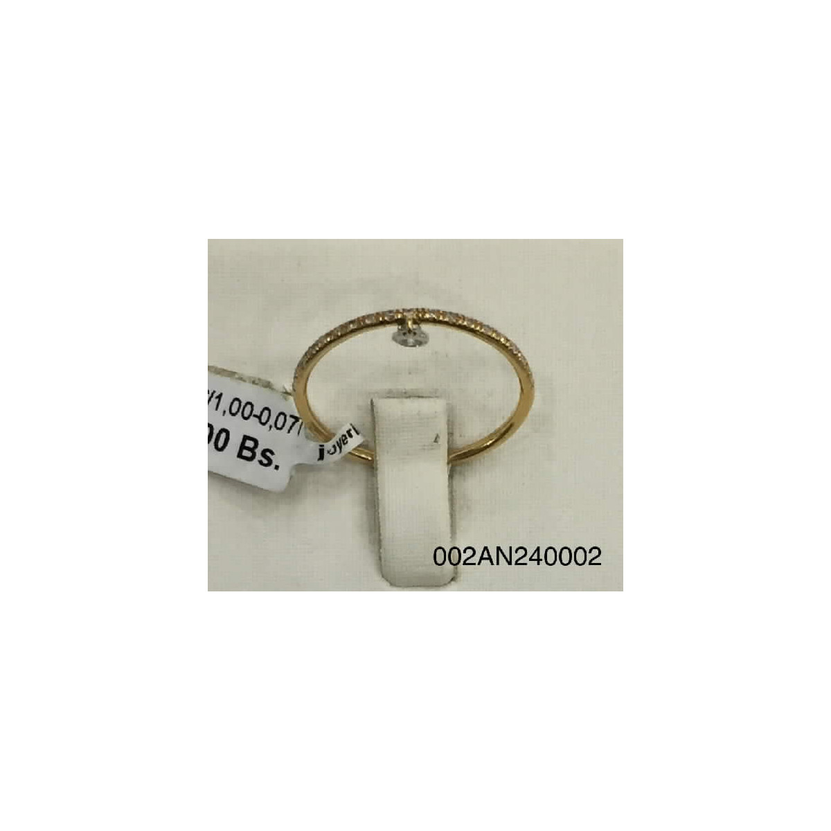 Anillo Oro Bic Brillante 1,00gr 0,07Pts - R0140Q06/1,00-0,07PT