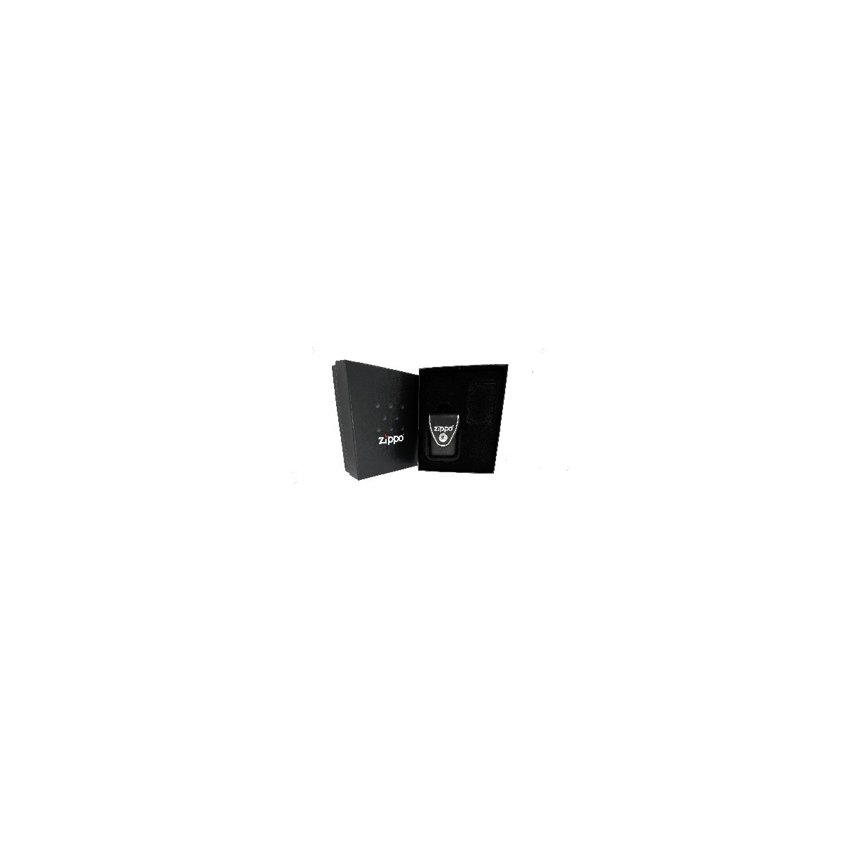 Caja con Estuche Zippo Color Negro - LPGSE-LPCBK