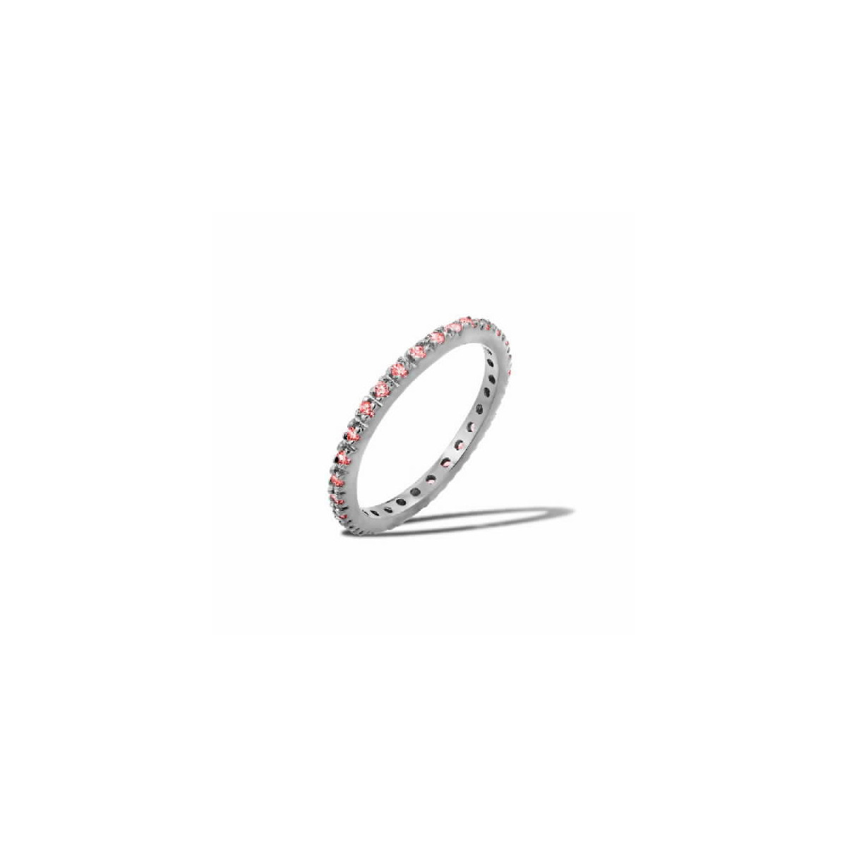 Anillo Sin Fin Plata Circones Ruby - BGR00339JUL-6