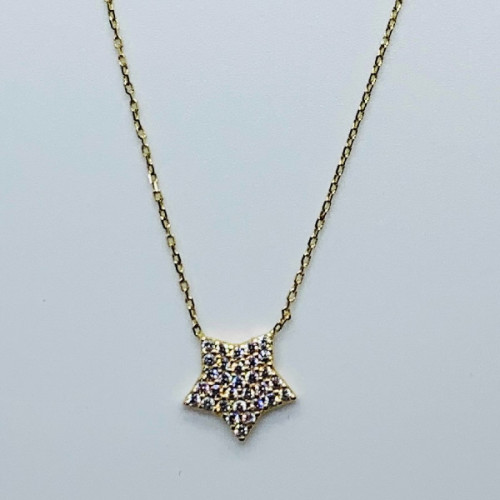 Cadena con Pendiente Estrella de Oro Cic - 1,80 +20$