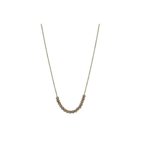Gargantilla con Bolas Tricolor de Oro - 103SKL01138N2,90+12$