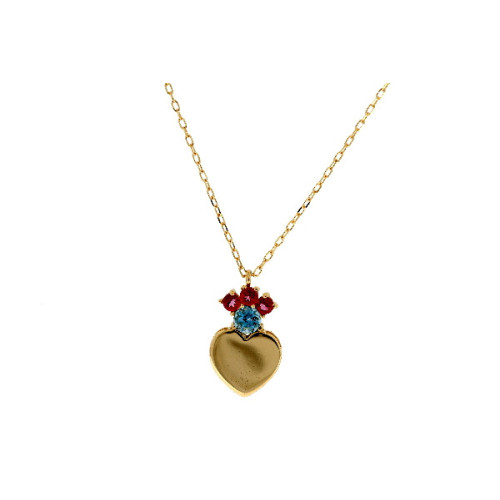 Gargantilla Corazon de Oro Circones  - 18S170-SEMI