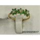 Anillo Trio de Roseta Esmeralda Br 0,12k - DB27EEA 0,12KT