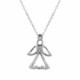 Gargantilla con Angel de Plata Circones - STP01601