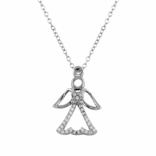 Gargantilla con Angel de Plata Circones - STP01601