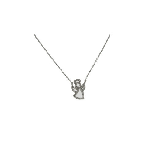 Gargantilla con Pendiente Angel Plata - 000016-03