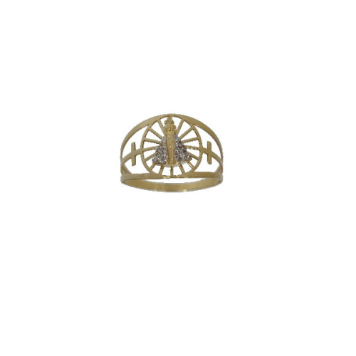 Anillo V. Nuestra Señora Aparecida Oro - AN1164 NSA