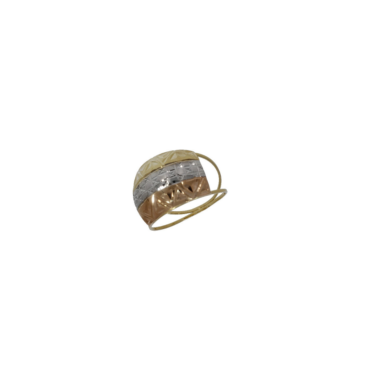 Anillo Tricolor de Oro - AN1436 2,20 +20$