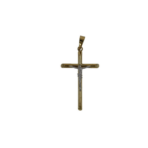 Cruz con Cristo Bicolor de Or - 5885
