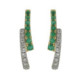Par Aros de Oro Diamante Esmeralda - EEK8500R01M18Y 0,17