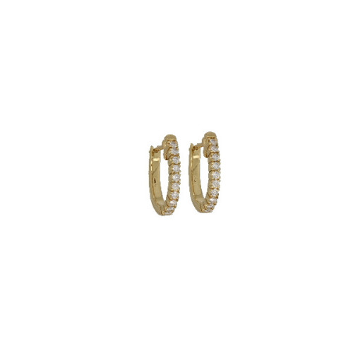 Par Aros Argolla de Oro Amarillo Diamant - S1974369 0,216 PT