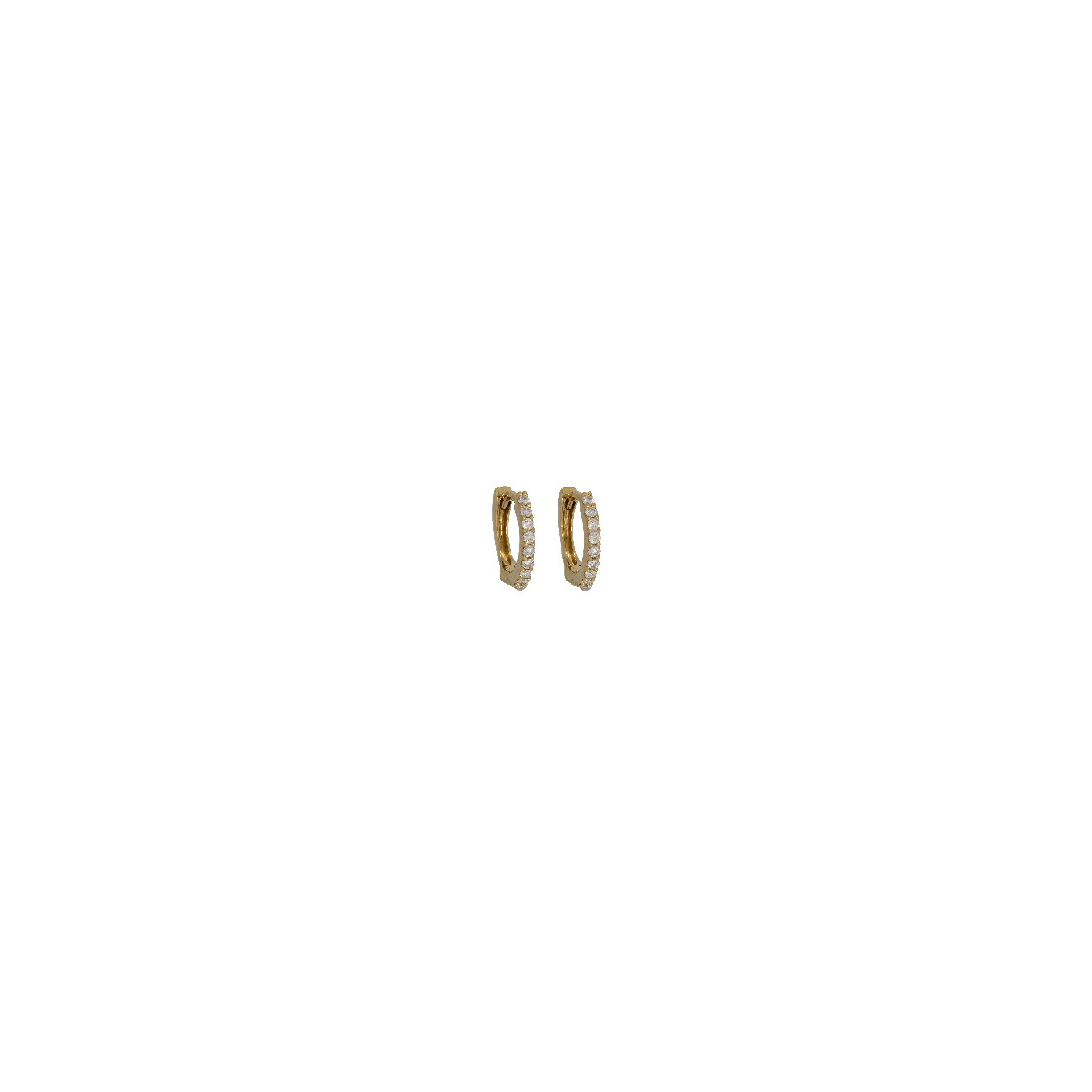 Par Aros Argolla Oro Amarillo Diamante - S1965191 0,212 PT