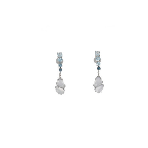 Par Aros de Oro Topacio Azul - 963105 T AZUL