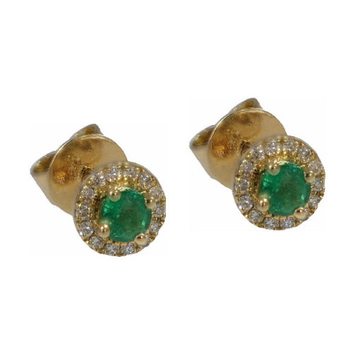 Par Aros Roseta Oro Diamante Esmeralda - S2044499 0,074-0,22