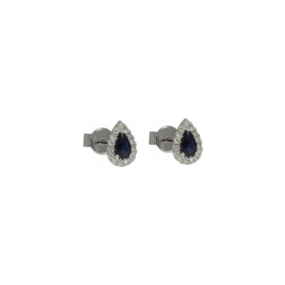 Par Aros Gota Oro Blanco Diamante ZAzul - S2020567 0,14-0,45