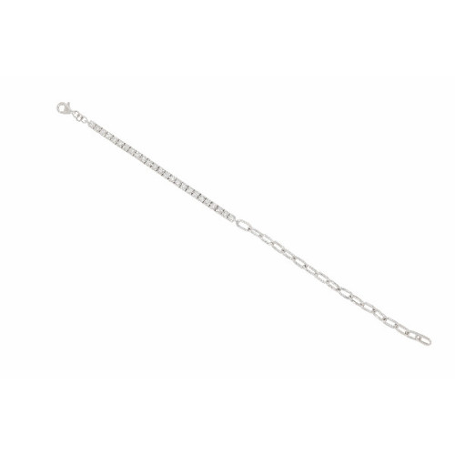 Pulsera Tenis Clic Oro BLanco Diamante - BC043574-100-118 ,35