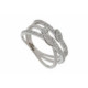 Cintillo en Lazado Oro Blanco Diamante - RG100627-118 0,56