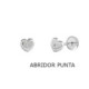 Par Aros Corazon de Oro Diamante - 523811 0,02PTS