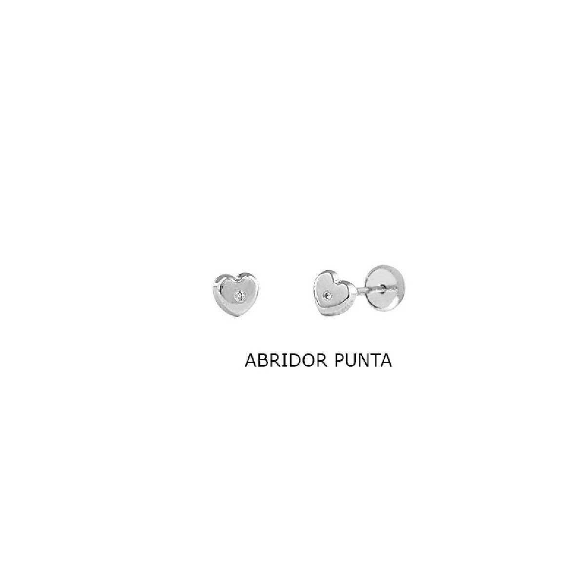 Par Aros Corazon de Oro Diamante - 523811 0,02PTS