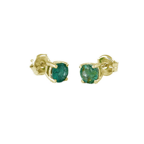 Par Aros de Oro Esmeralda - 428102 4,00MM