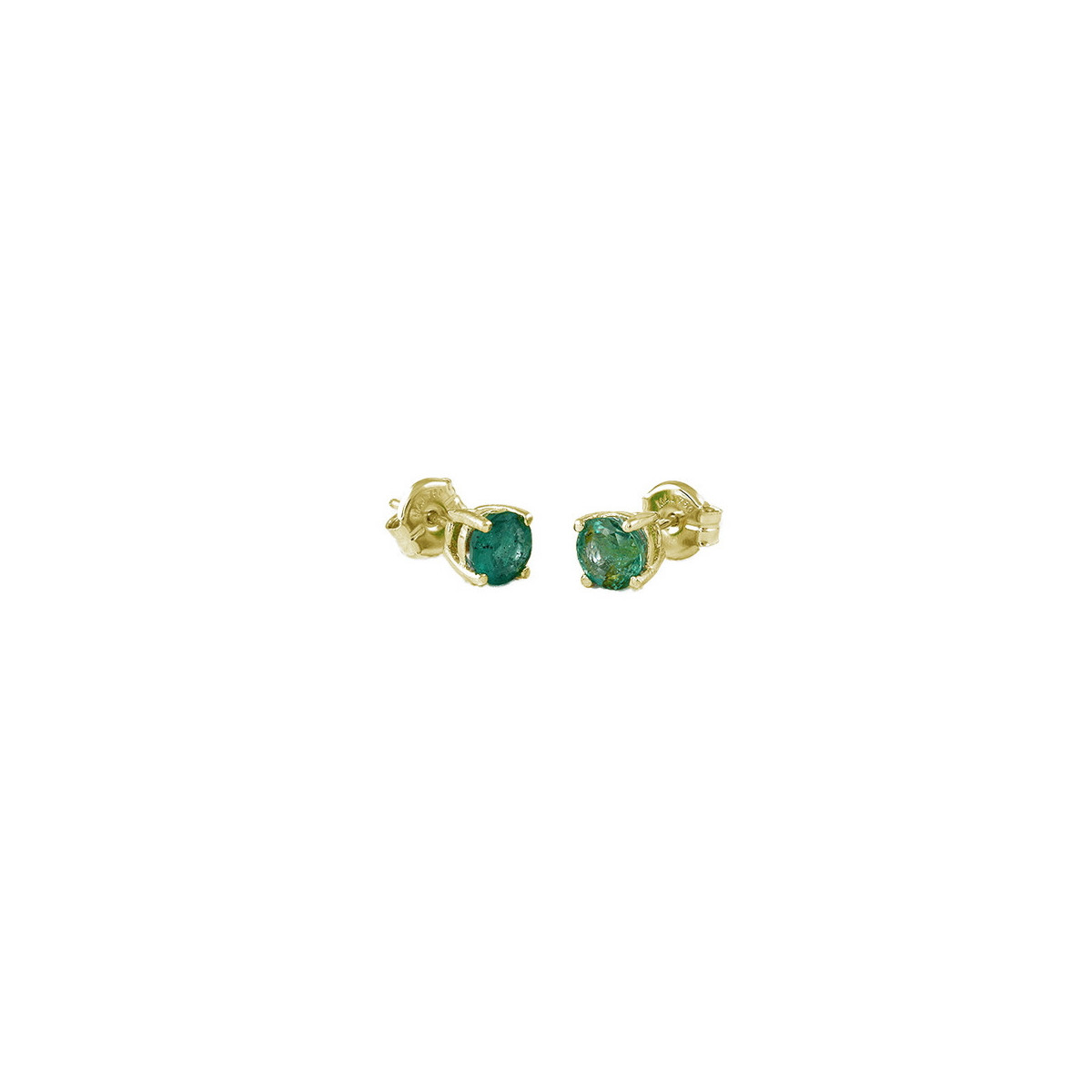 Par Aros de Oro Esmeralda - 428102 4,00MM