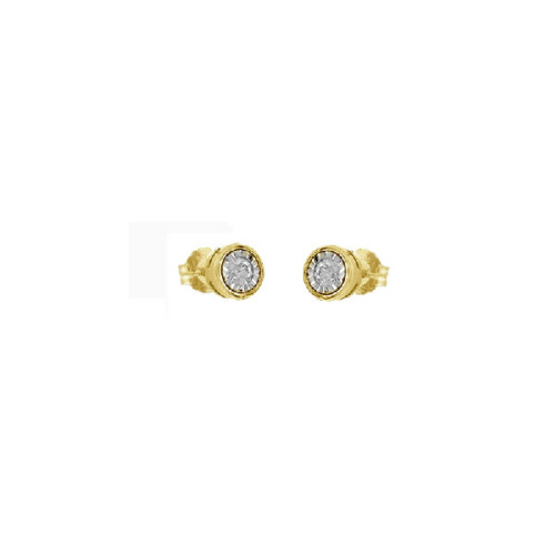 Par Aros Punto de Luz de Oro Diamante - 549303 0,05PTS